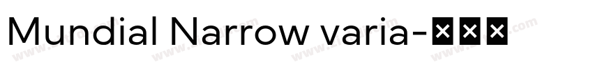 Mundial Narrow varia字体转换